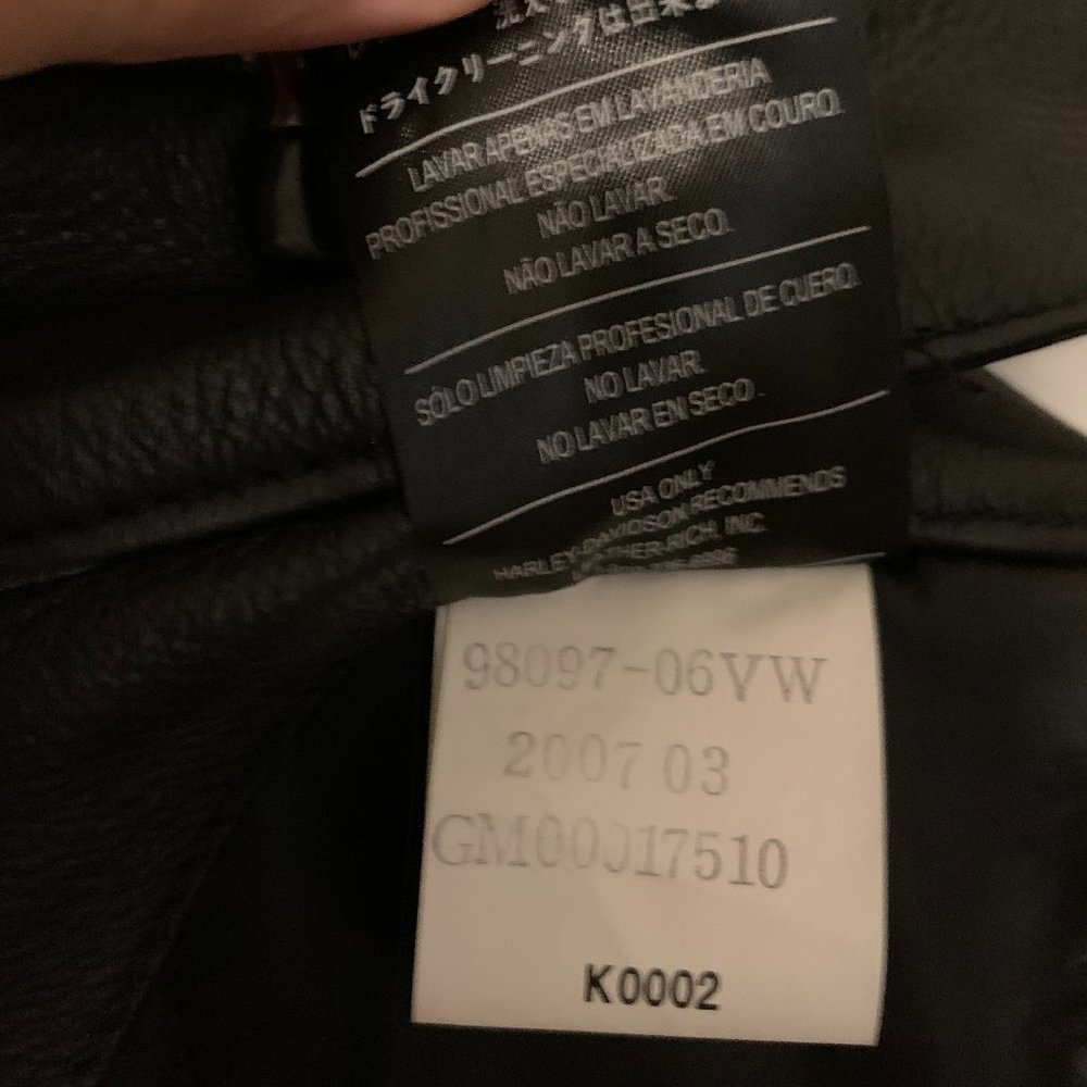 Harley Davidson Womens Black Leather Lined Chaps Pockets Adjustable Waist Small - Picture 11 of 12